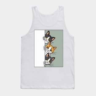 Peekaboo Pals: The Curious Cats Tank Top